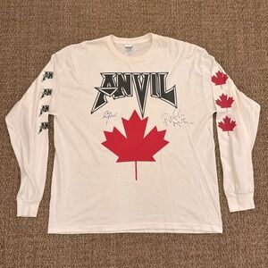 SIGNED Anvil Blood On The Ice Long Sleeve Shirt